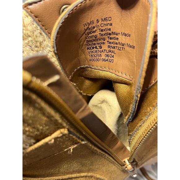 SO Vikie Women’s Natural Lace-Up Ankle Boots Size 8 - Picture 4 of 4